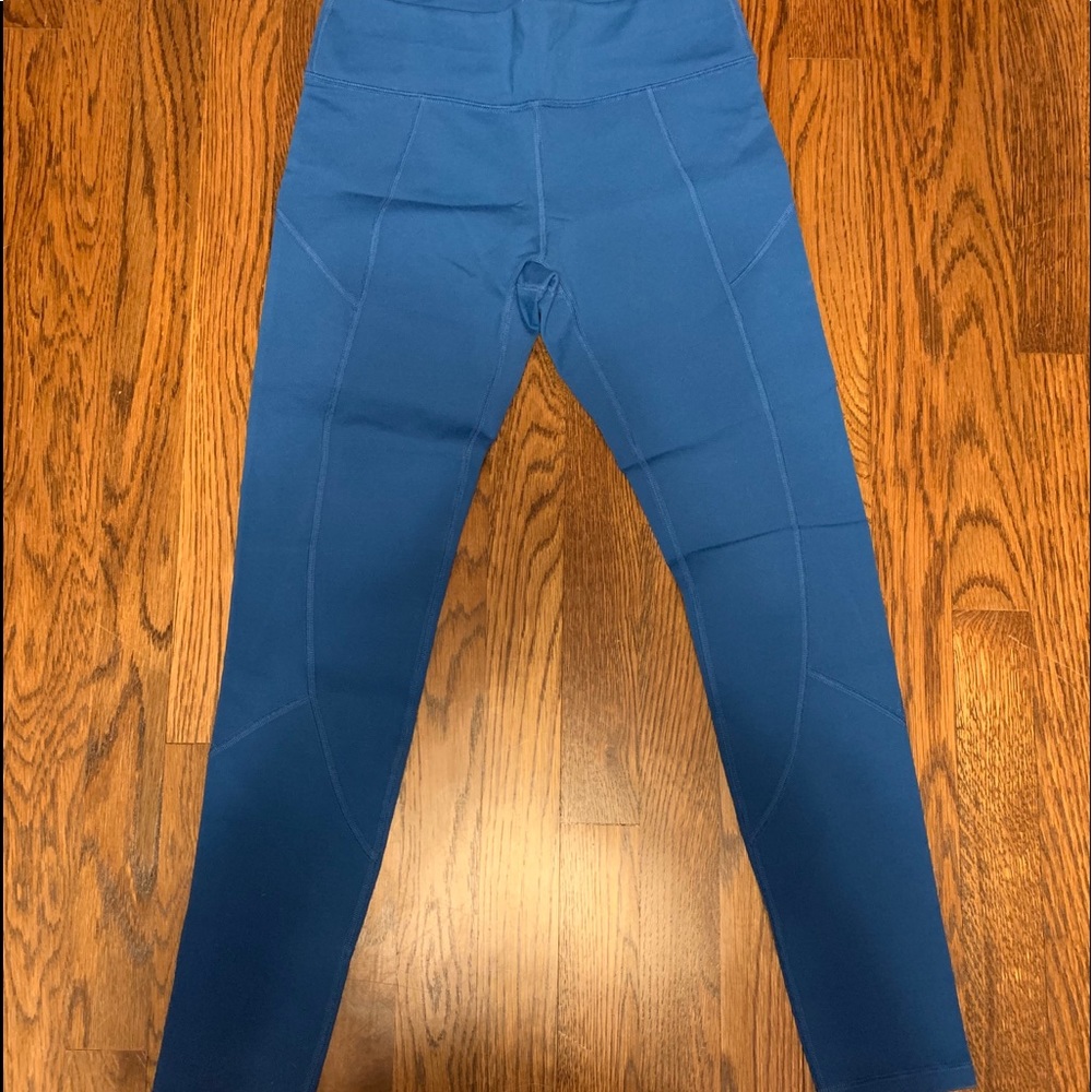 High waist royal blue Leggings soft & stretchy.